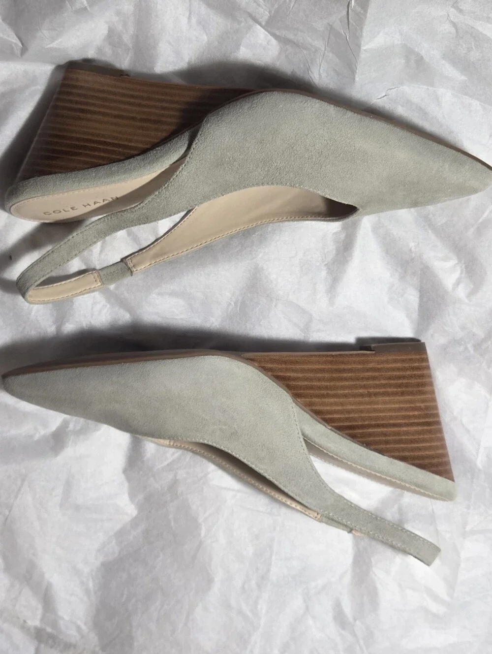 Cole Haan Elnora Slingback Wedge Pumps NWOT